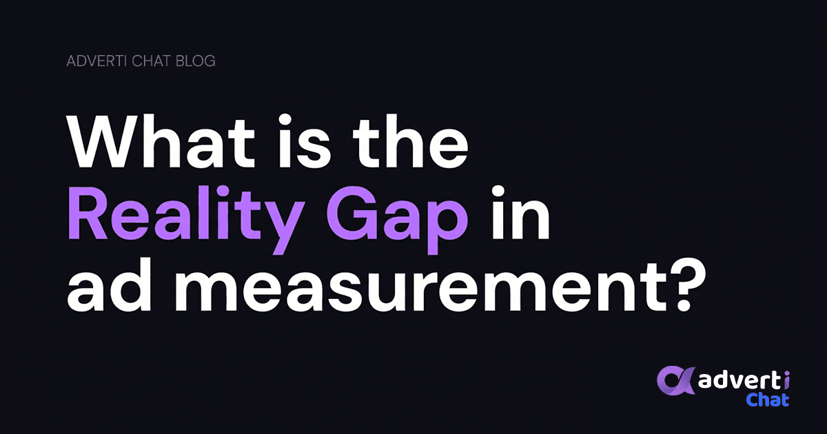 What is the Reality Gap in ad measurement?