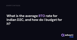 What is the average RTO rate for Indian D2C, and how do I budget for it?